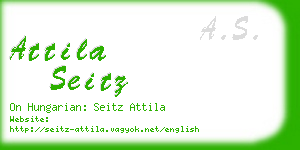 attila seitz business card